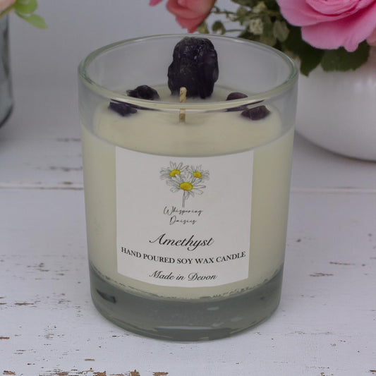 Amethyst - Crystal Candle