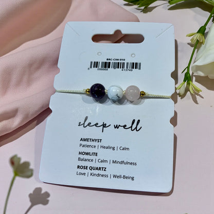 Sleep Well -  Crystal Bracelet