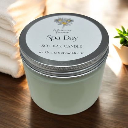 Spa Day - Crystal Infused Candle