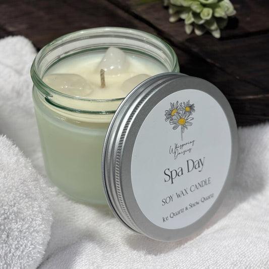 Spa Day - Crystal Infused Candle