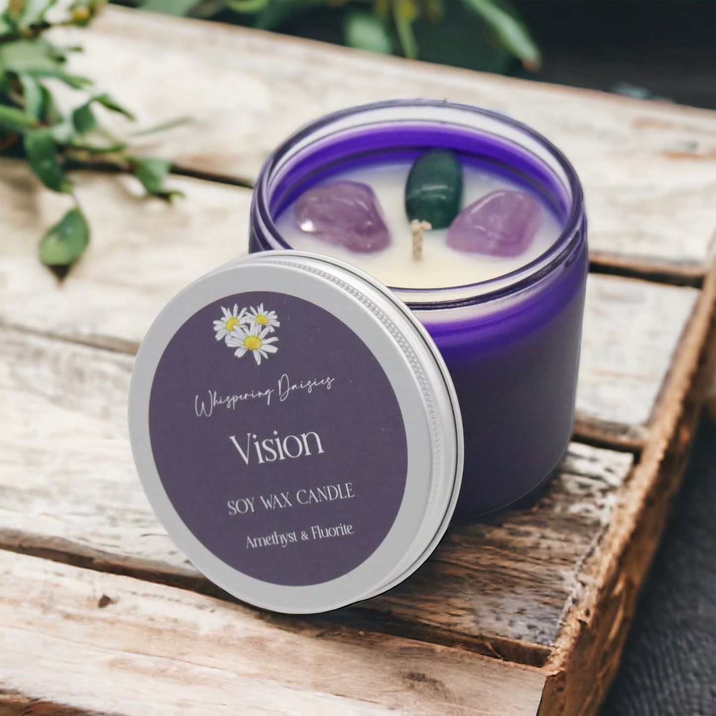 Vision - Crystal Infused Candle