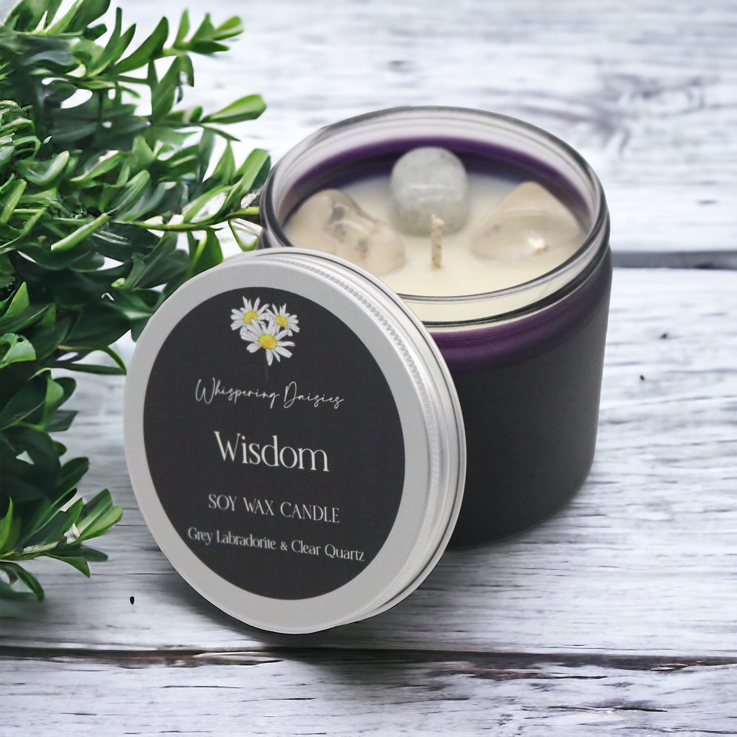 Wisdom - Crystal Infused Candle